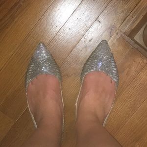 Nina silver flats